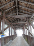 Straßenbrücke Blos und der Mittelpunkt Osttirols (Hopfgarten in Defereggen)